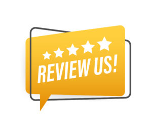 Image of Review Us clip art with link to leave a review.