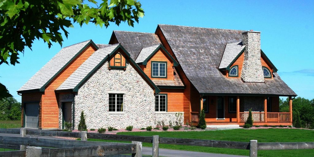 The Montana custom designed and custom built home.  Two story traditional design.  Custom home built by homebuilder Mikkelson Builders of Mequon, WI.
