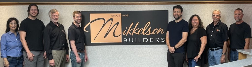 Group photo of the Mikkelson builders team members.